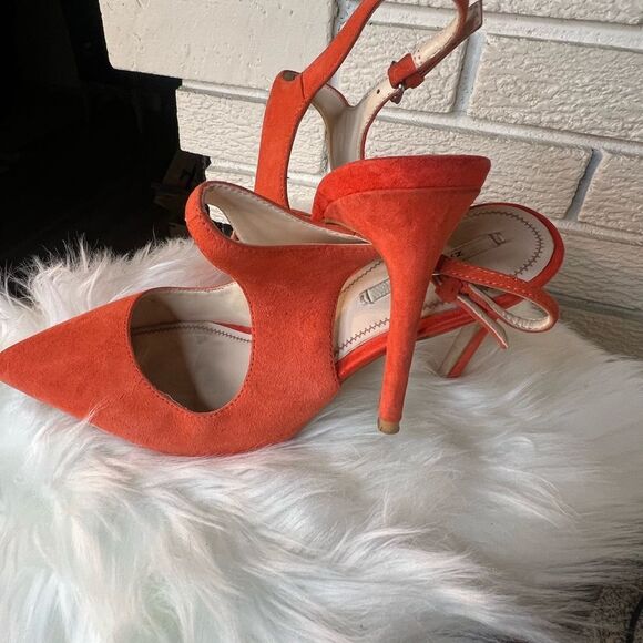 Zara Orange Swing Back Shoes - Picture 1 of 14